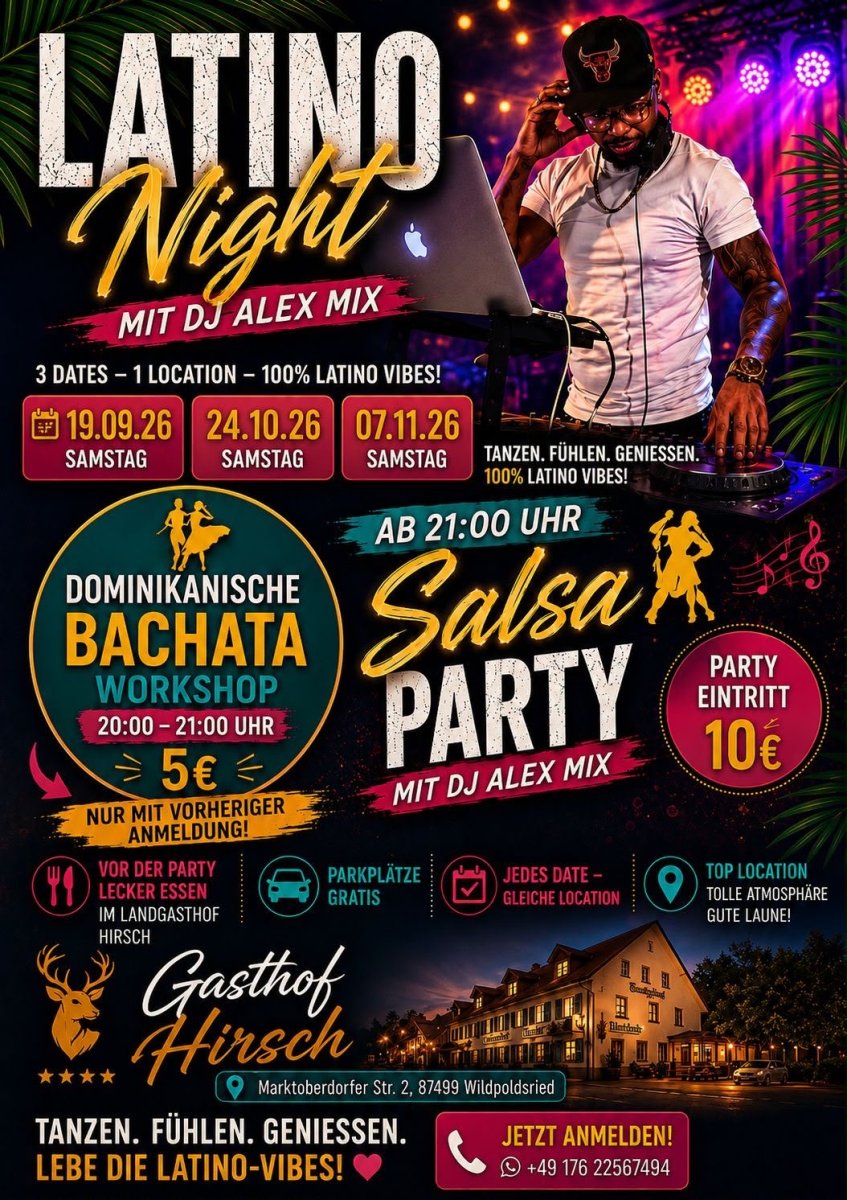 Latino Night mit DJ Alex Mix