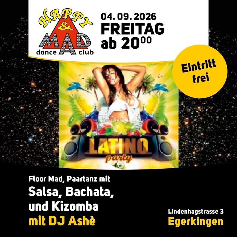 Floor Mad, Paartanz mit Salsa, Bachata, und Kizomba mit DJ Ashè