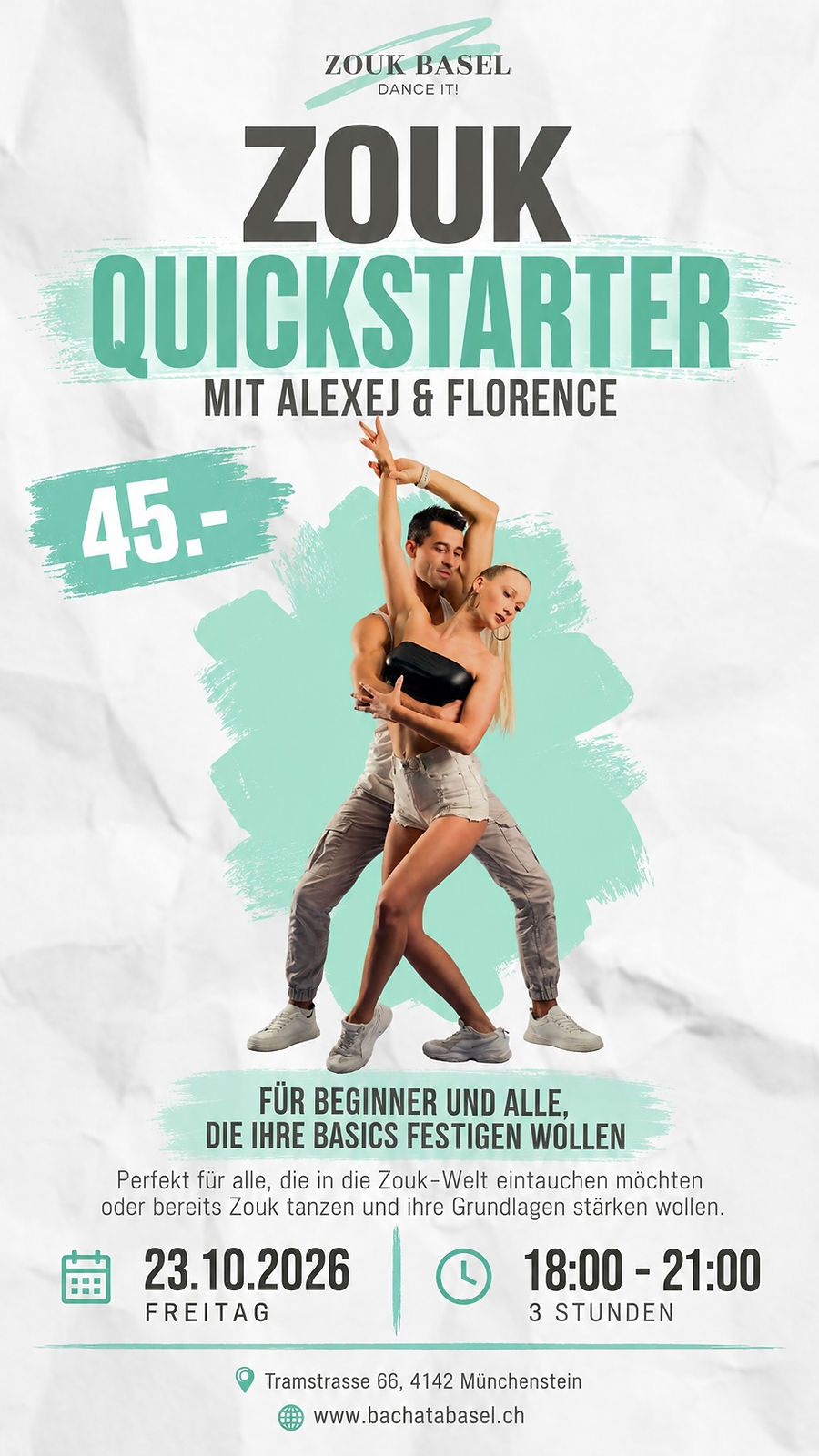 ZOUK QUICKSTARTER MIT ALEXEJ & FLORENCE