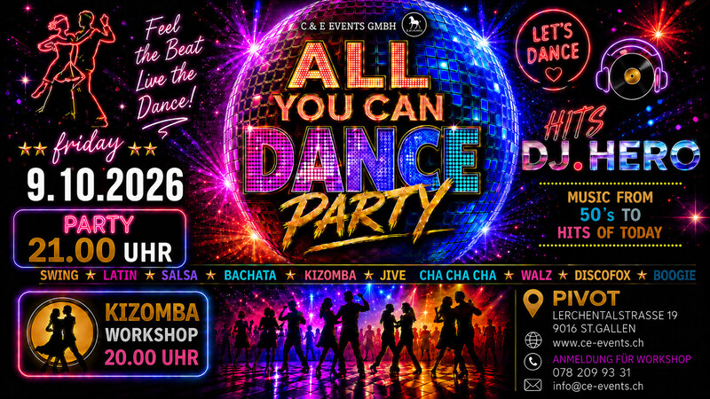 All you can Dance Party in St. Gallen!!