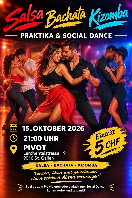 Salsa Bachata Kizomba PRAKTIKA & SOCIAL DANCE