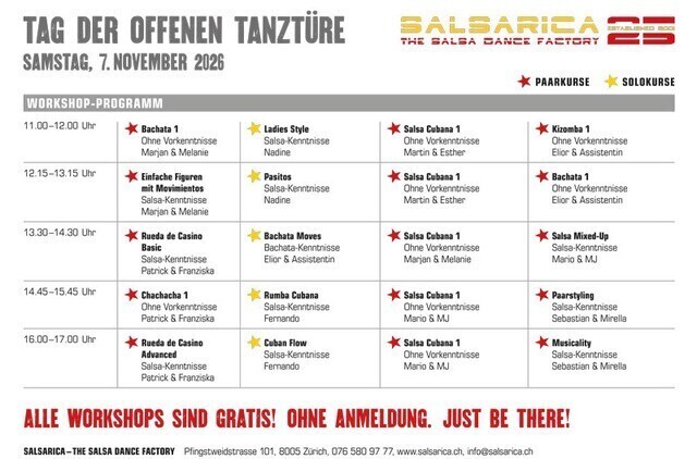 Tag der offenen Tanztüre bei SalsaRica