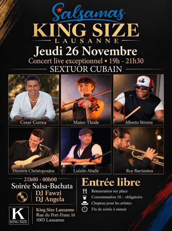 ✨CONCERT LIVE !!!✨ avec 6 musiciens d’exception