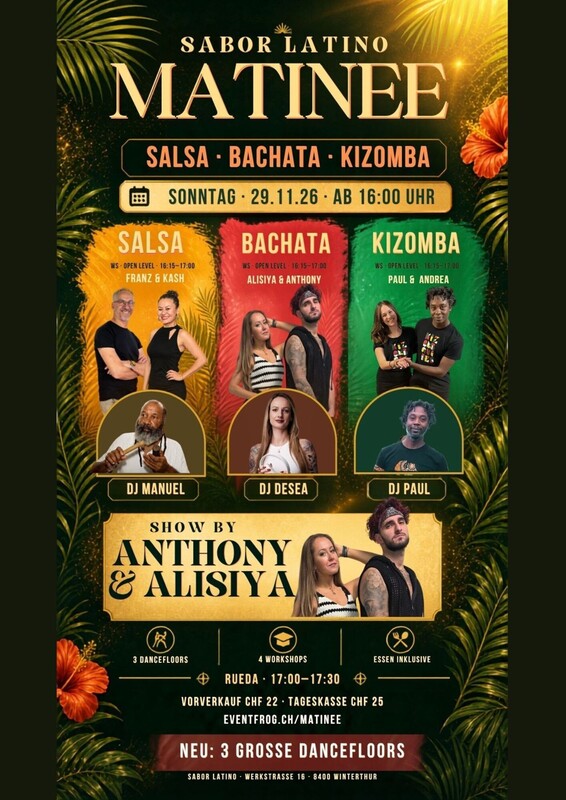 Sabor Latino Matinee auf 3 Dancefloors