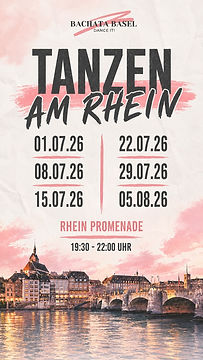 Tanzen am Rhein - Bachata & Salsa unter freiem Himmel