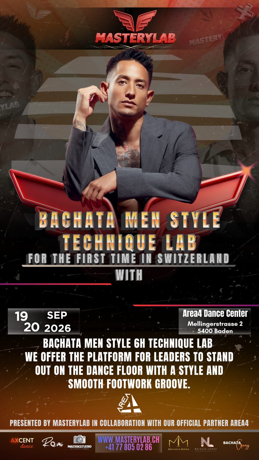Bachata Men Style 6H Technique Lab