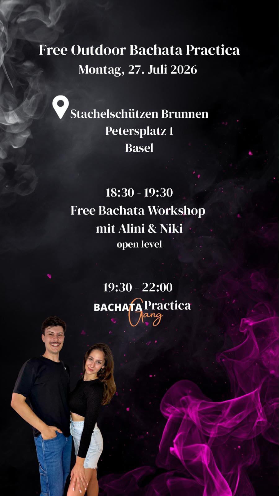Free Outdoor Bachata Practica
