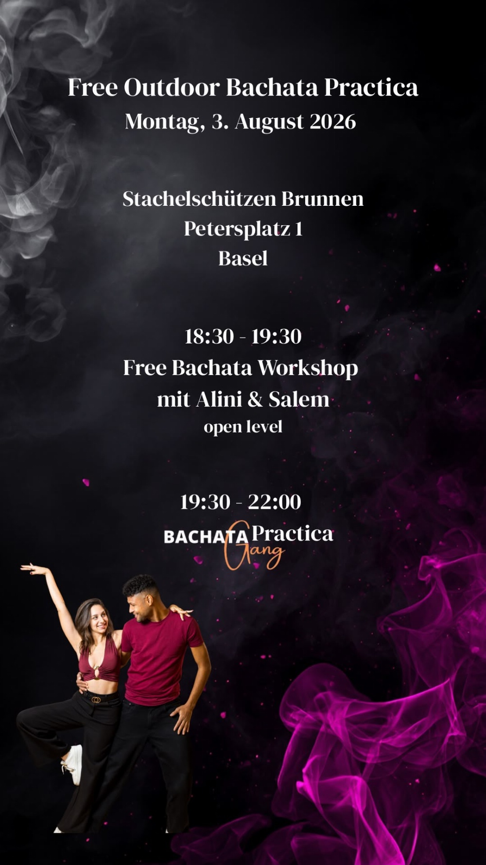 Free Outdoor Bachata Practica