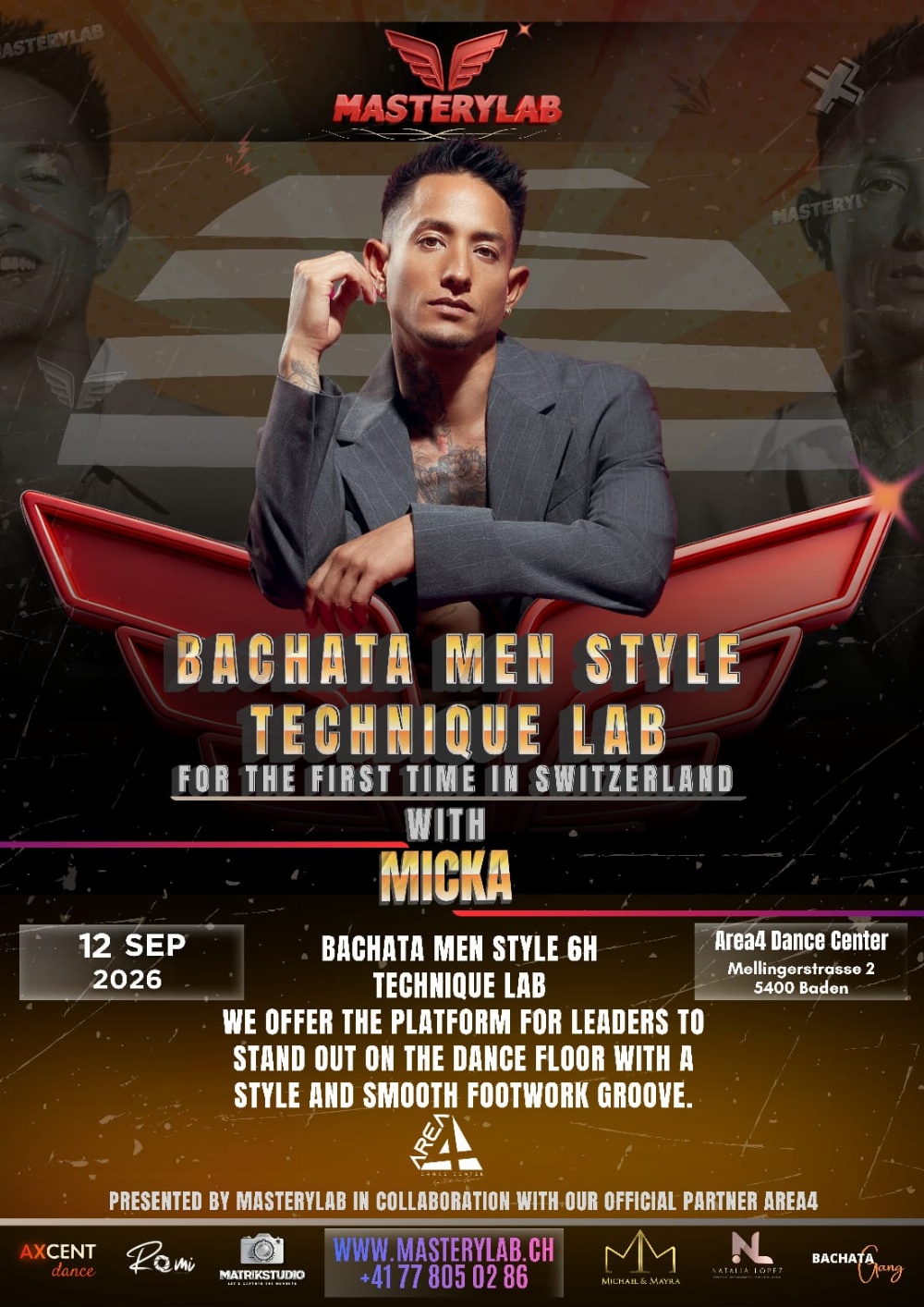 BACHATA MEN STYLE TECHNIQUE LAB