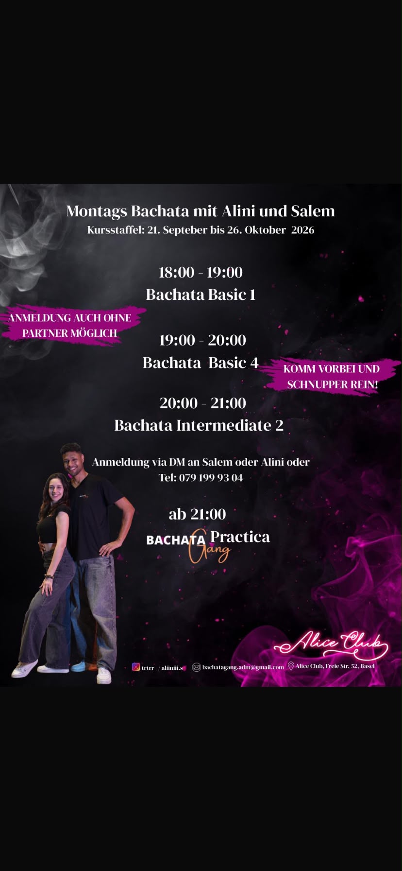 Montags Bachata mit Alini und Salem