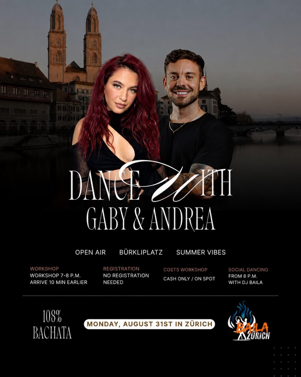 OPEN AIR BACHATA WORKSHOP & SOCIAL DANCING