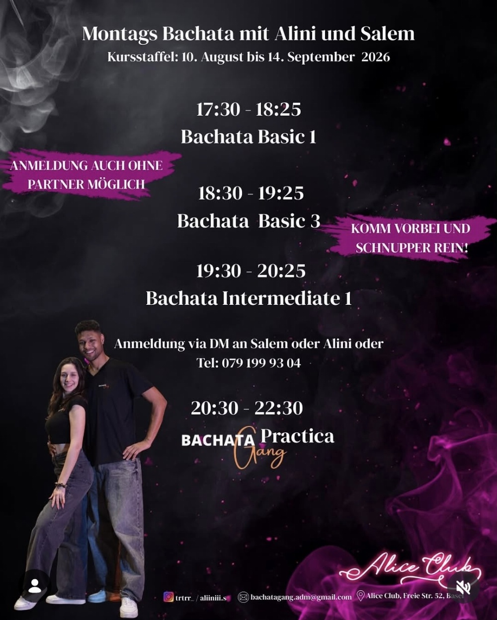 Montags Bachata mit Alini und Salem