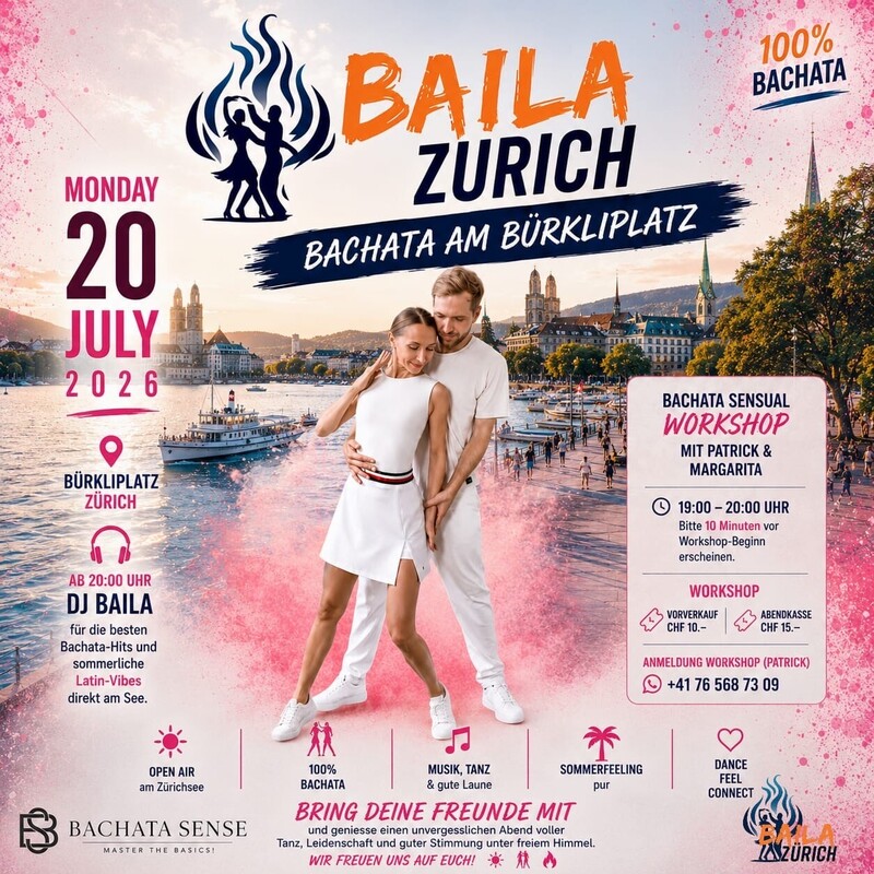 Baila Zurich Bachata am Bürkliplatz