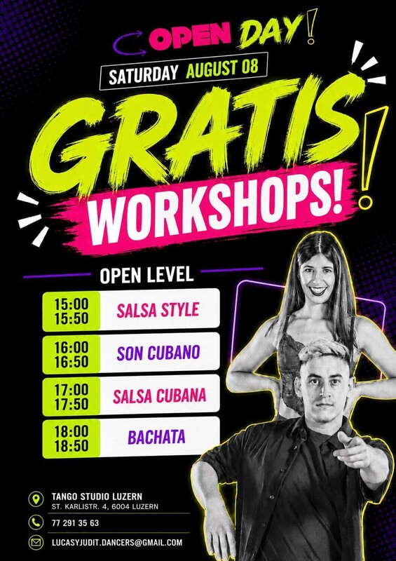 Gratis Salsa and Bachata Workshops