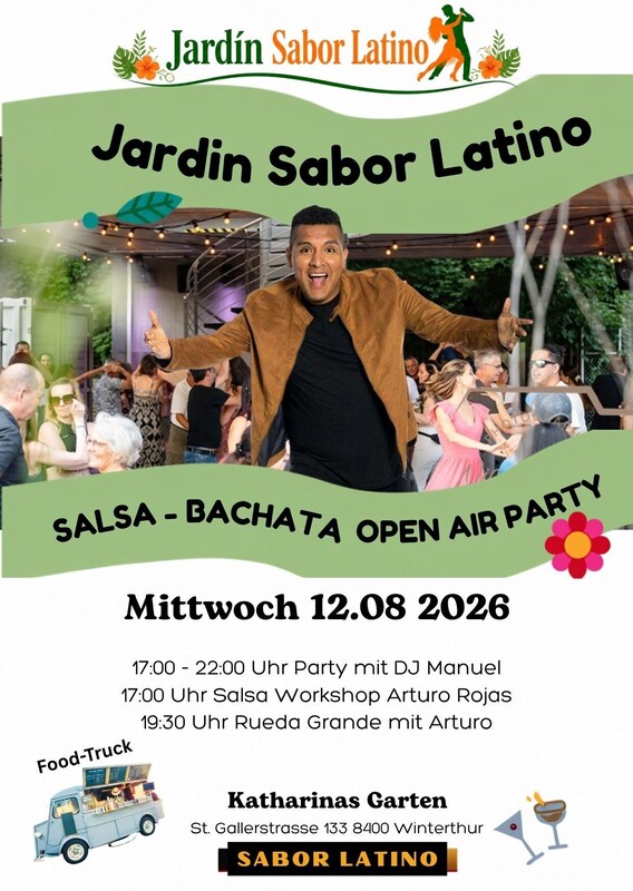 Jardin Sabor Latino, Salsa-Bachta Open Air in Katharinas Garten