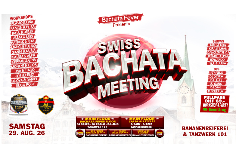 SWISS BACHATA MEETING  SA 29. AUG. 26 Banenenreifer