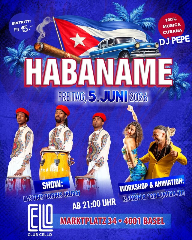 HABANAME - Fiesta Cubana mit DJ Pepe