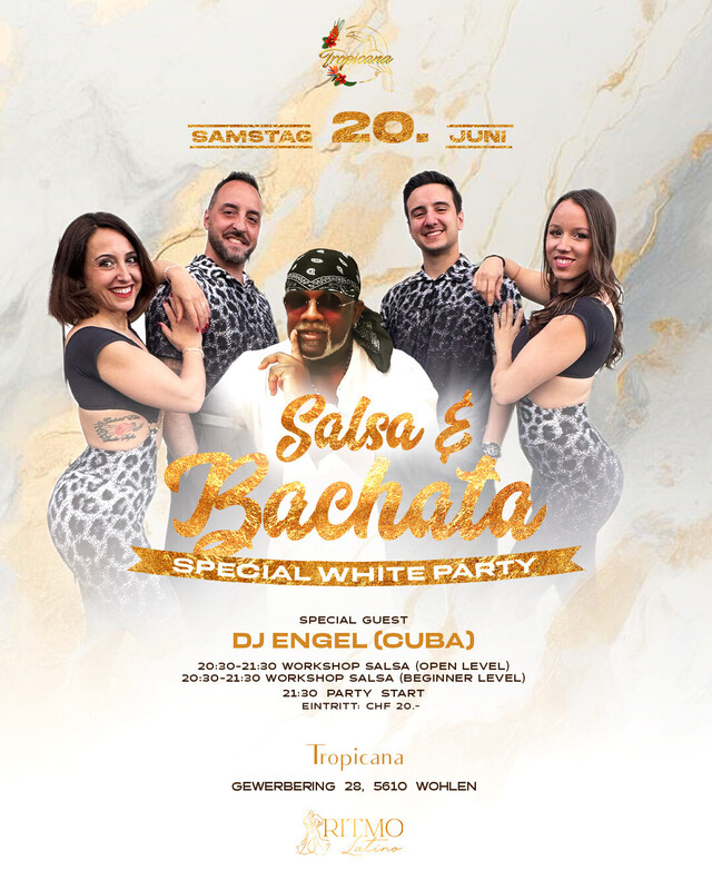 20.06.26 SALSA, BACHATA & KIZOMBA - WHITE PARTY!