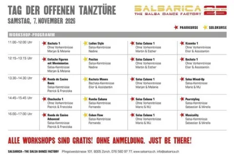 Tag der offenen Tanztüre bei SalsaRica