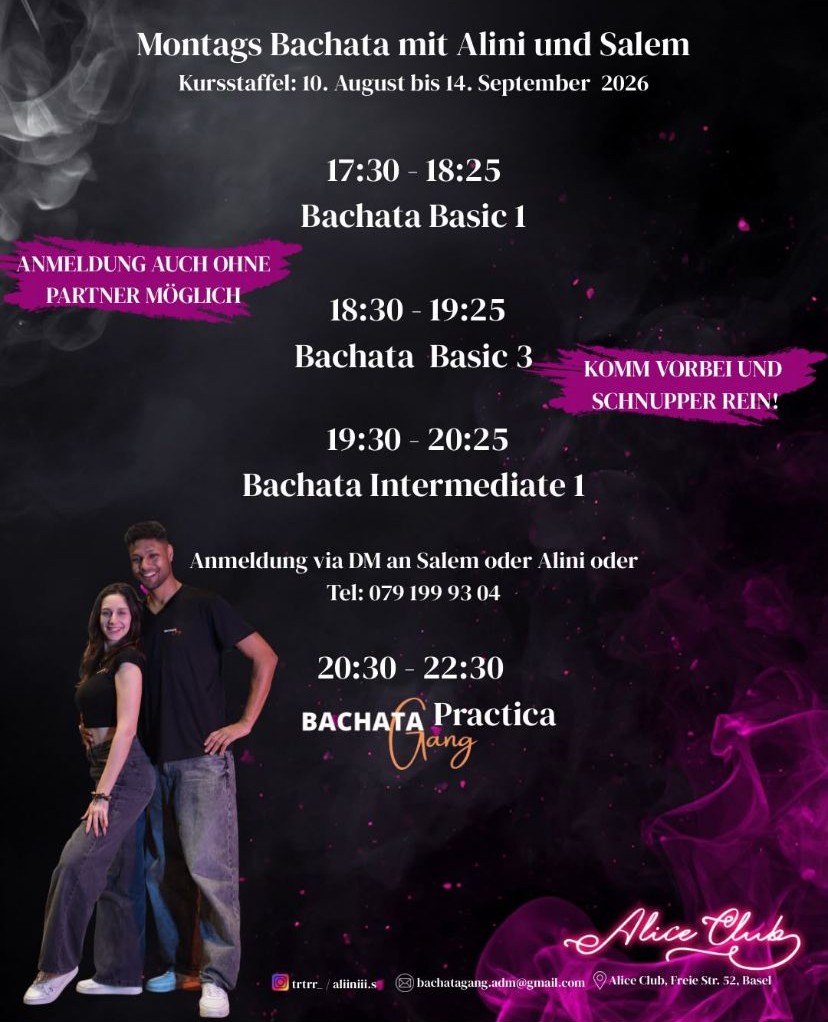 Montags Bachata mit Alini und Salem