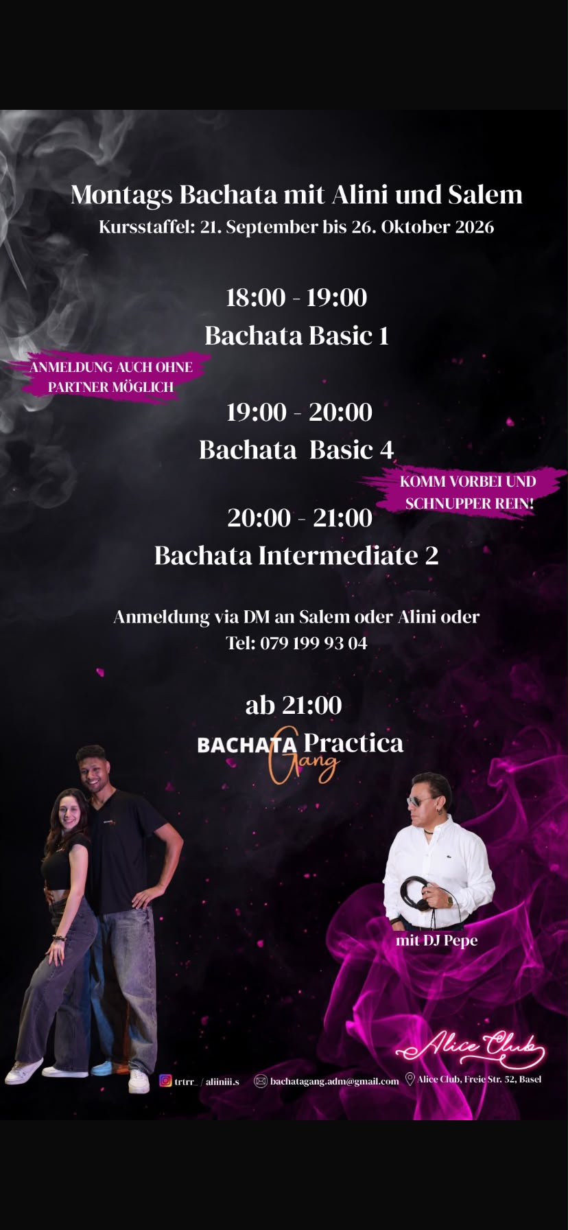 Montags Bachata mit Alini und Salem