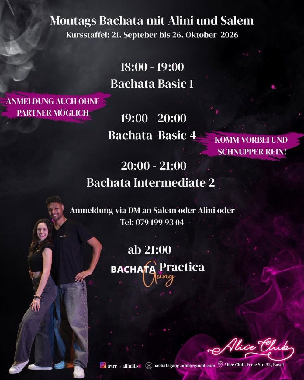 Montags Bachata mit Alini und Salem
